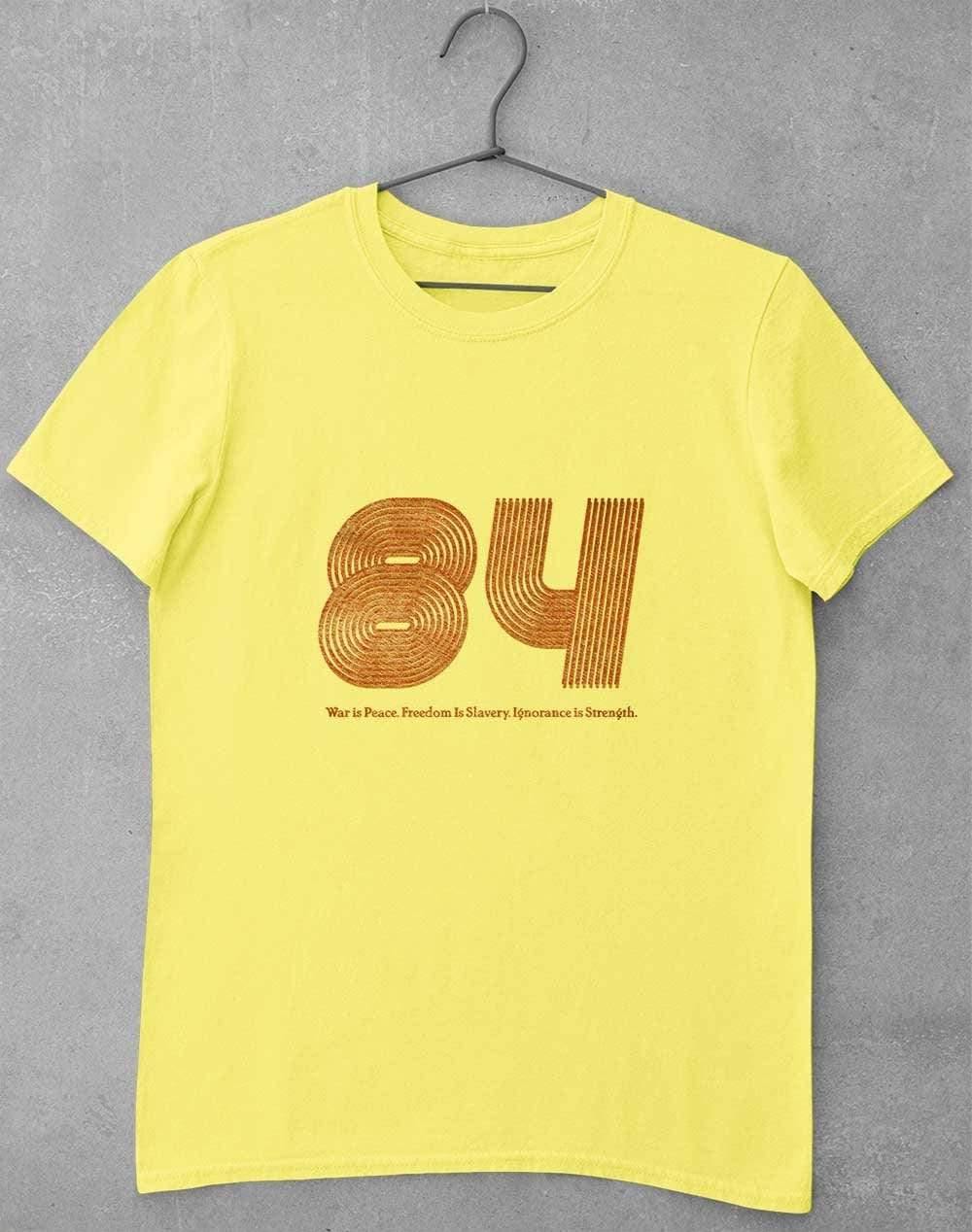 1984 War is Peace Distressed T-Shirt S / Cornsilk - Off World Tees