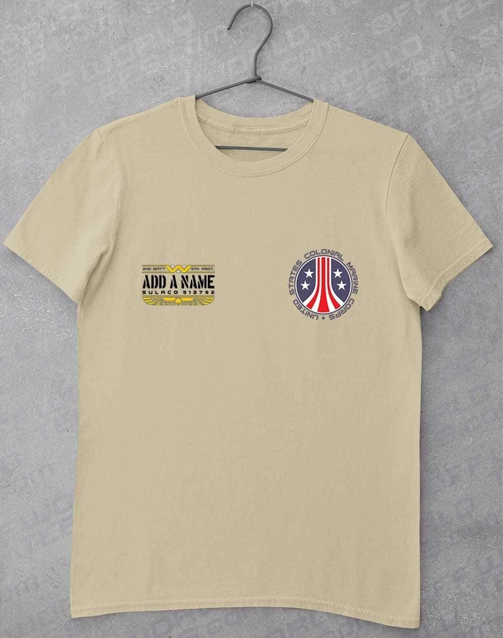 CUSTOMISABLE Colonial Marine T-Shirt S / Sand - Off World Tees