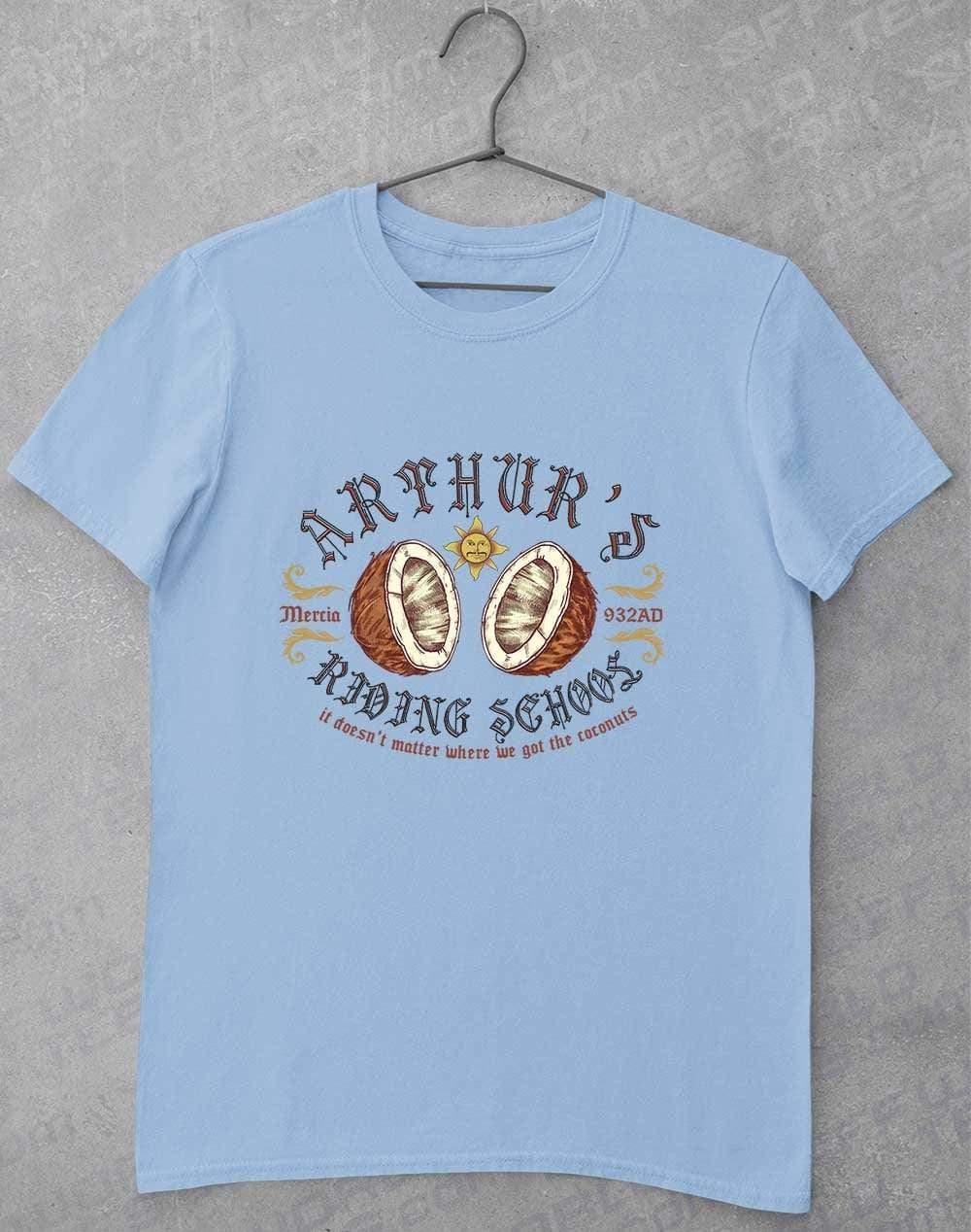 King Arthur's Riding School T-Shirt S / Light Blue - Off World Tees