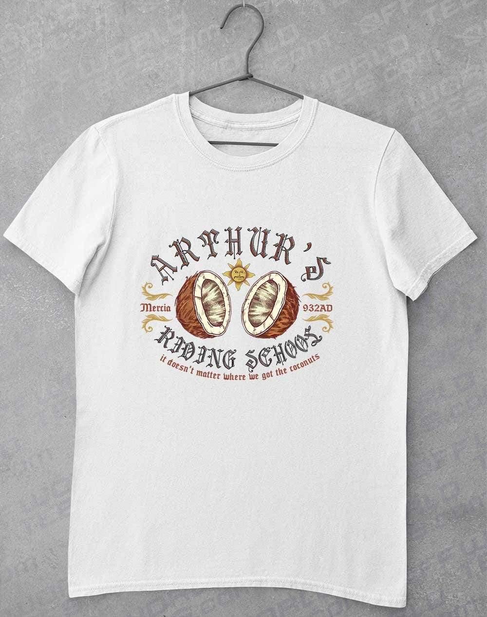 King Arthur's Riding School T-Shirt S / White - Off World Tees