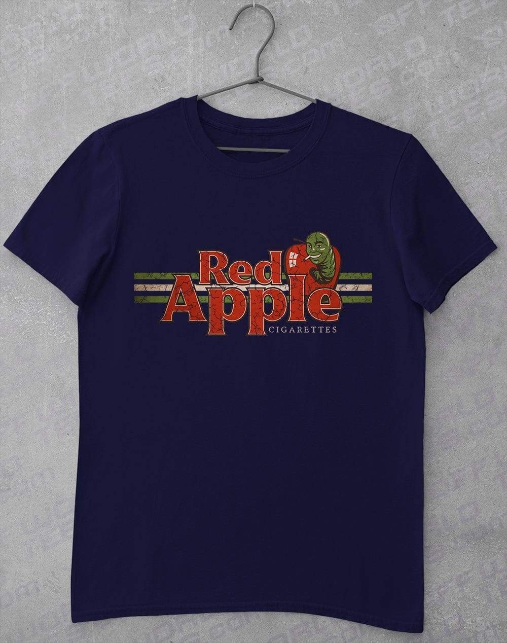 Red Apple Cigarettes T-Shirt S / Navy  - Off World Tees