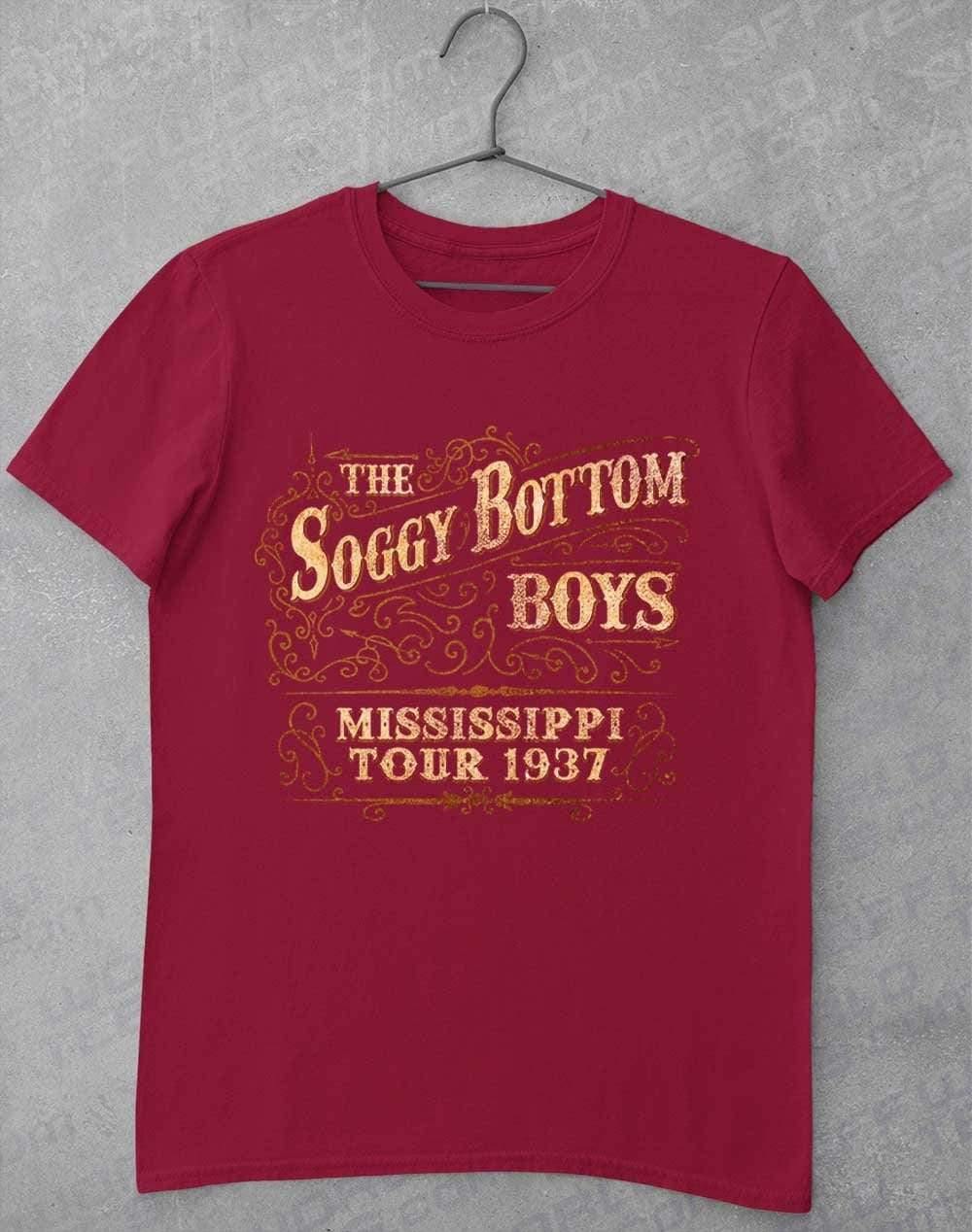 Soggy Bottom Boys Tour 1937 T-Shirt S / Cardinal Red - Off World Tees