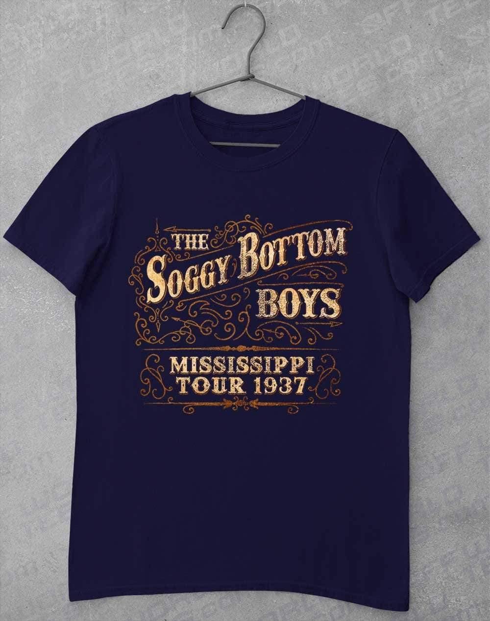 Soggy Bottom Boys Tour 1937 T-Shirt S / Navy - Off World Tees