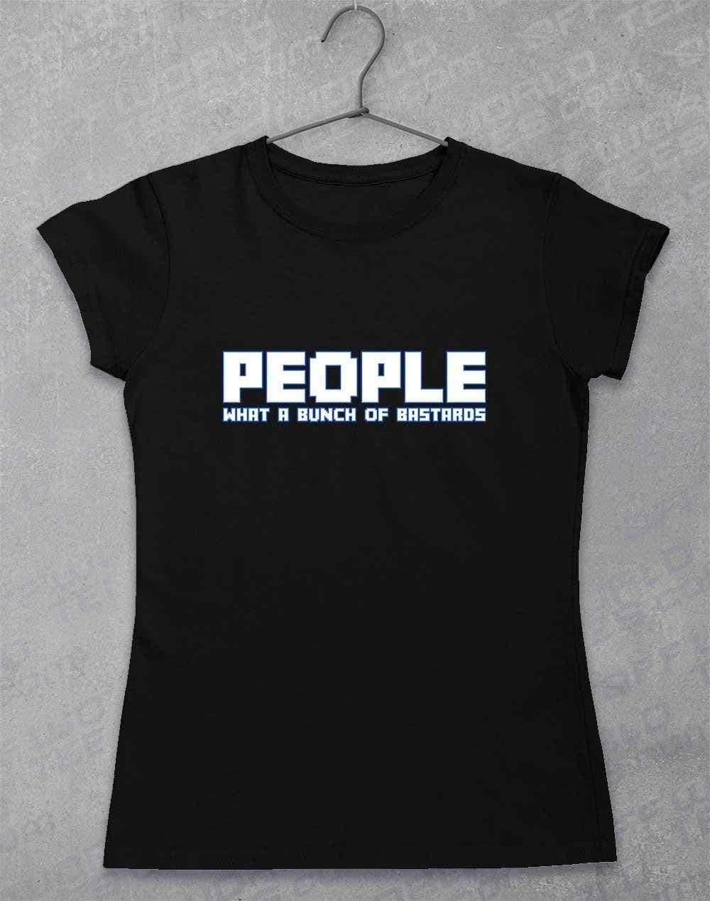 People = Bastards Women's T-Shirt 8-10 / Black - Off World Tees