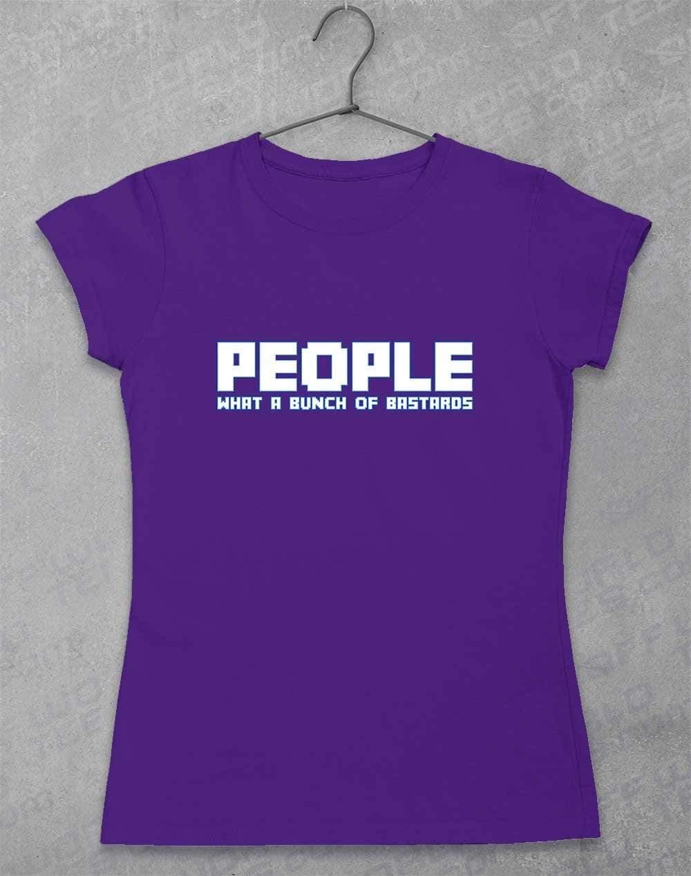 People = Bastards Women's T-Shirt 8-10 / Lilac - Off World Tees