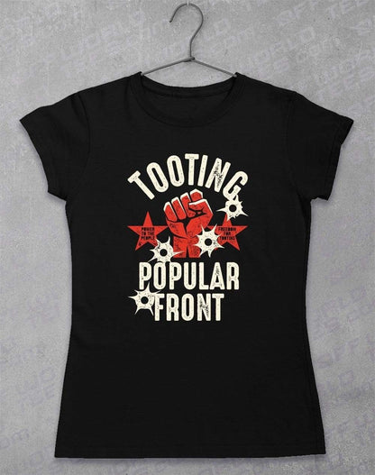 Tooting Popular Front Women's T-Shirt 8-10 / Black  - Off World Tees