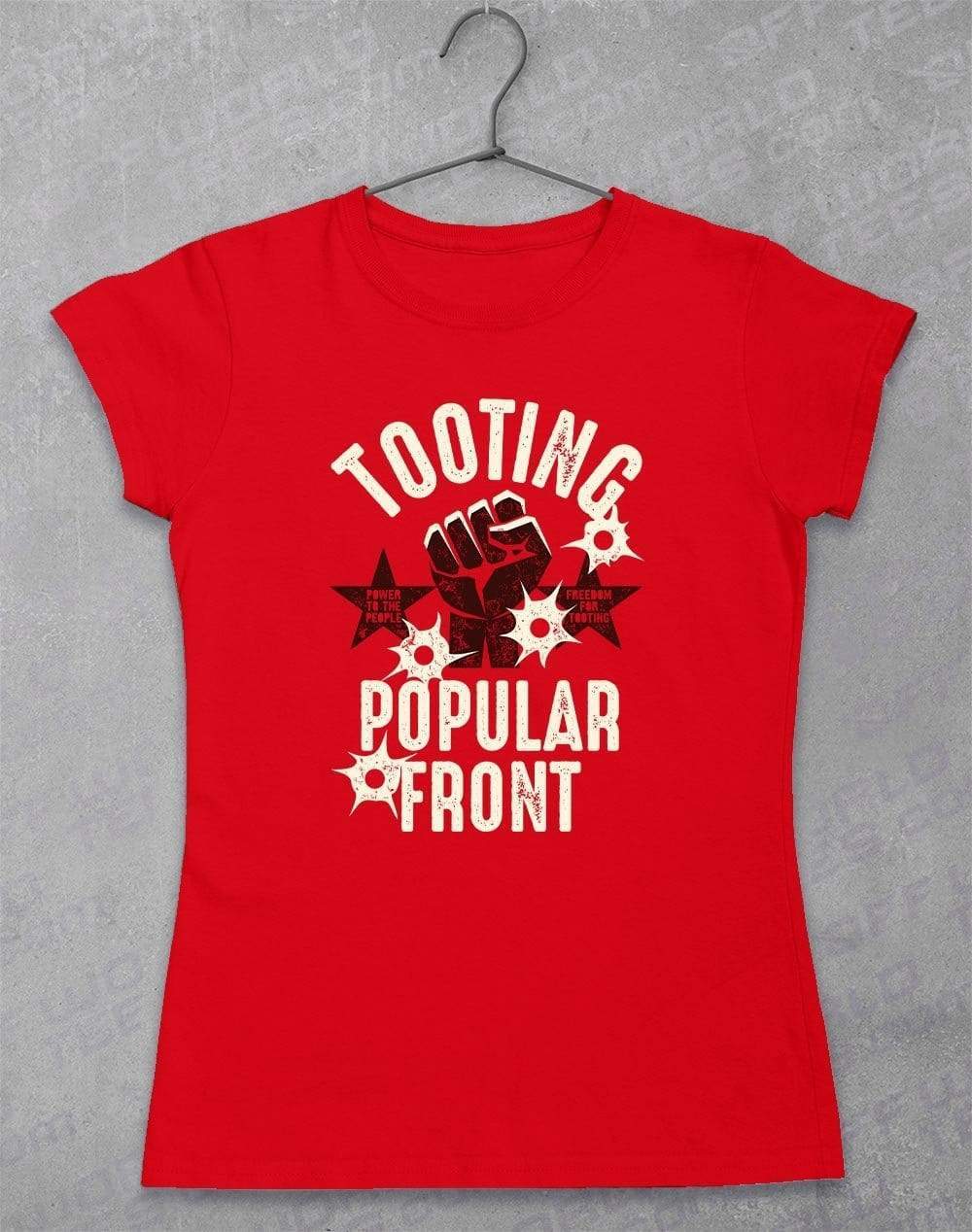 Tooting Popular Front Women's T-Shirt 8-10 / Red  - Off World Tees