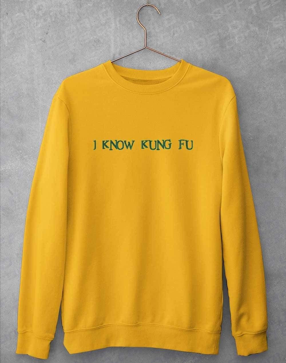 I Know Kung Fu Sweatshirt S / Gold - Off World Tees