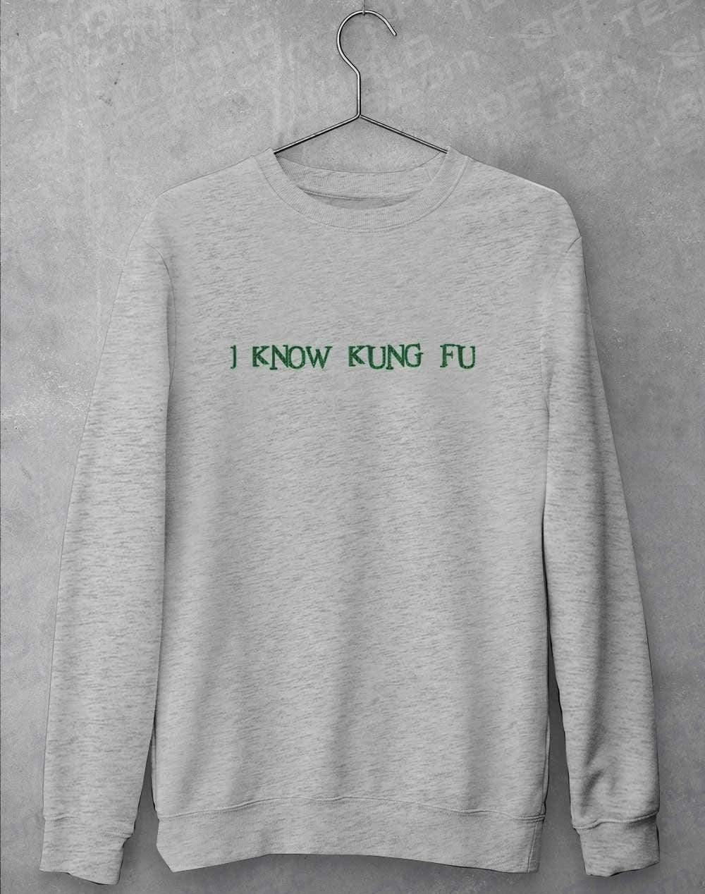 I Know Kung Fu Sweatshirt S / Heather Grey - Off World Tees