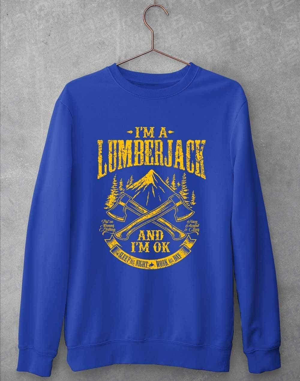I'm a Lumberjack Sweatshirt S / Royal Blue - Off World Tees