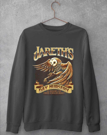 Jareth's Day Nursery Sweatshirt S / Charcoal  - Off World Tees