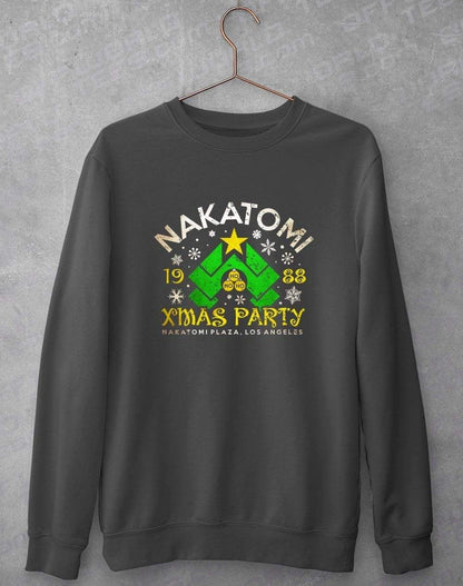 Nakatomi Xmas Party Sweatshirt XS / Charcoal  - Off World Tees