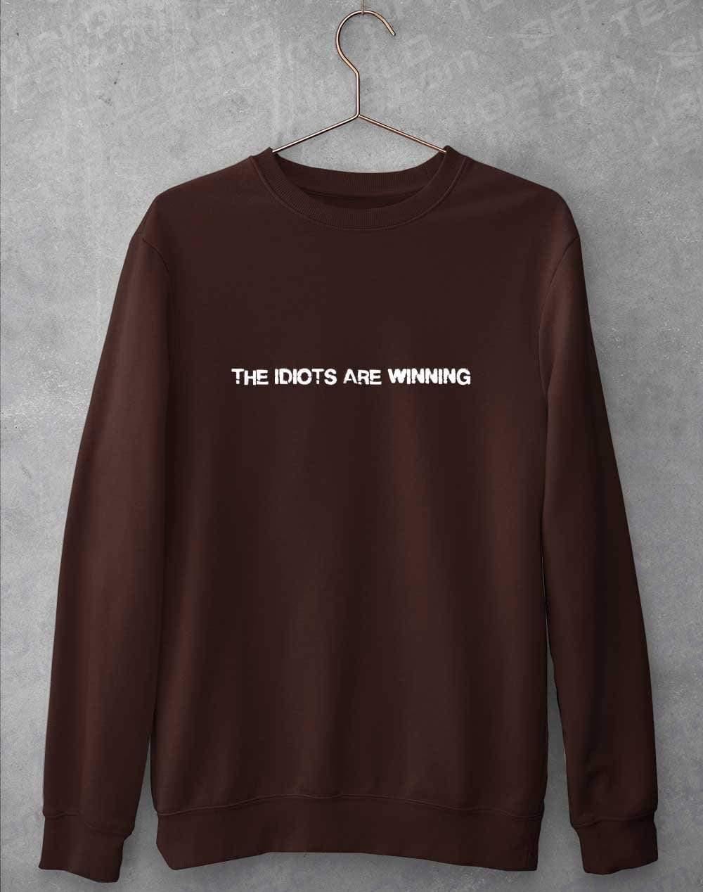 The Idiots Are Winning Sweatshirt S / Hot Chocolate - Off World Tees