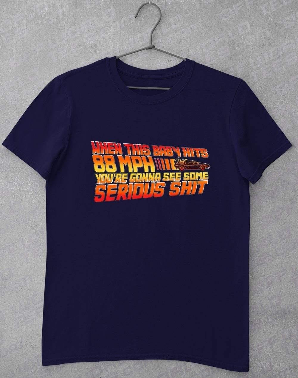 88 Miles Per Hour T-Shirt S / Navy - Off World Tees