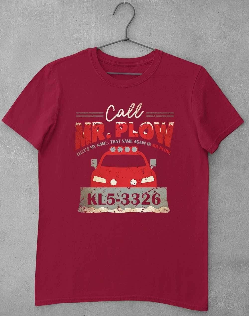 Call Mr Plow T-Shirt S / Cardinal Red - Off World Tees