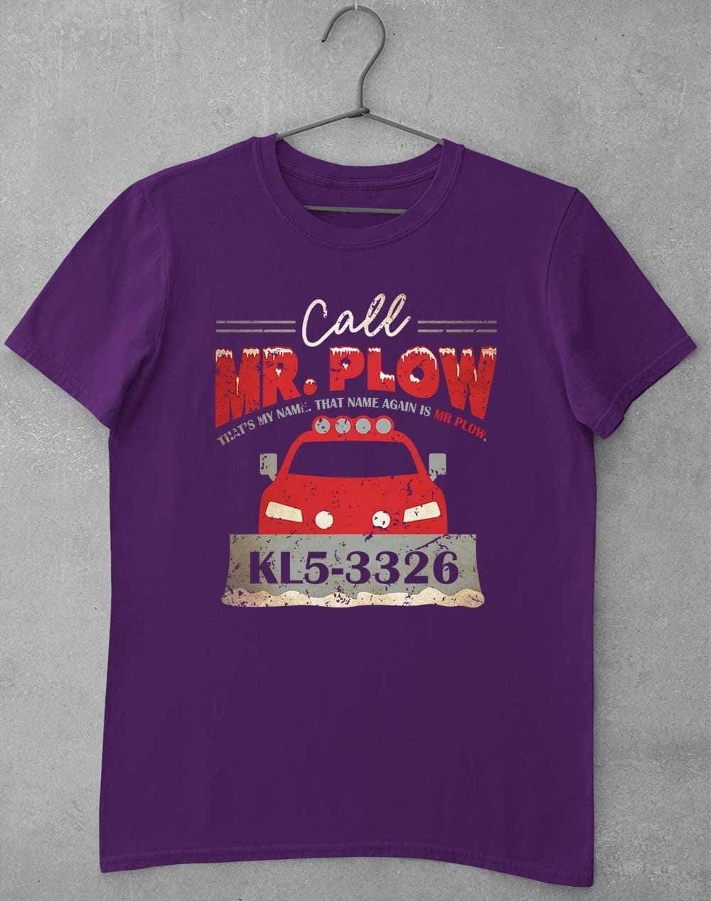 Call Mr Plow T-Shirt S / Purple - Off World Tees