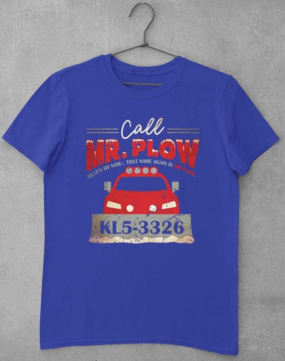 Call Mr Plow T-Shirt S / Royal - Off World Tees