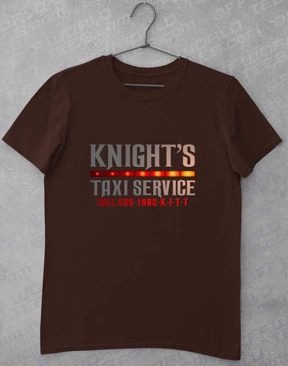 Knight's Taxi Sevice T-Shirt S / Dark Chocolate - Off World Tees