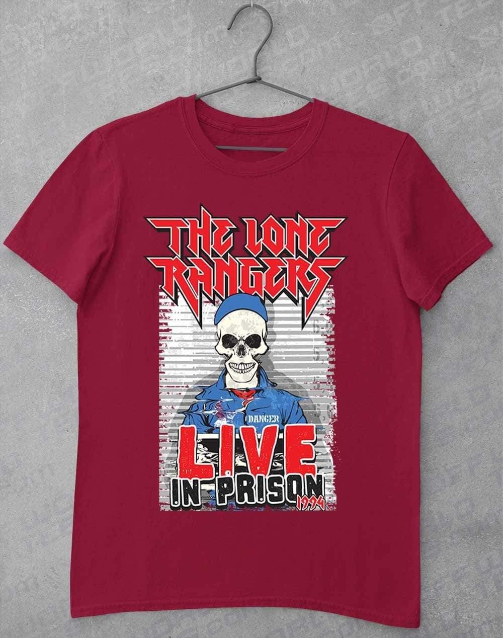 Lone Rangers Live in Prison 1994 T-Shirt S / Cardinal Red - Off World Tees