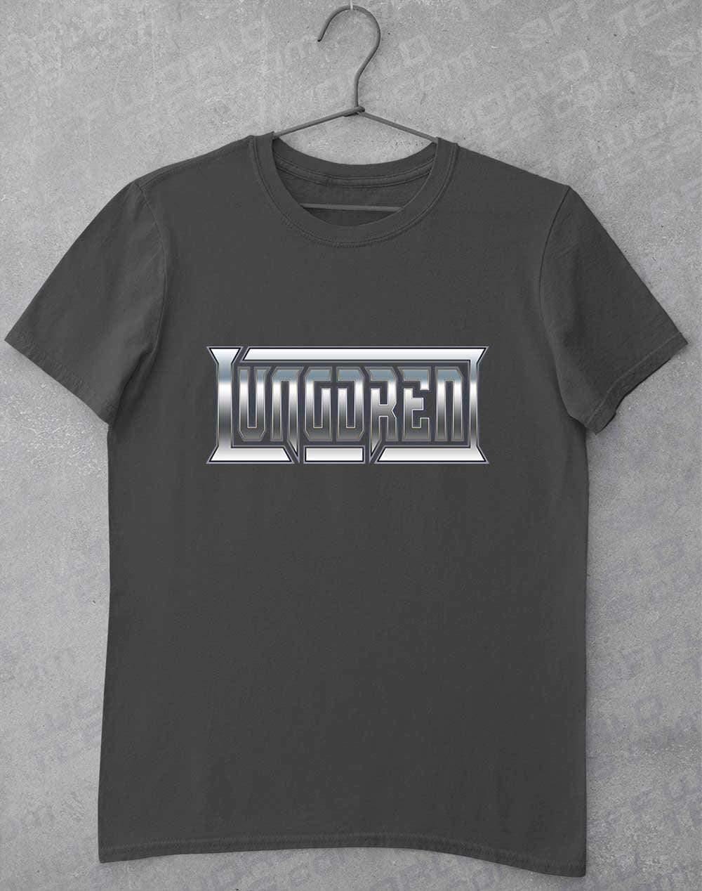 LUNGDREN Chrome Logo - T-Shirt S / Charcoal - Off World Tees