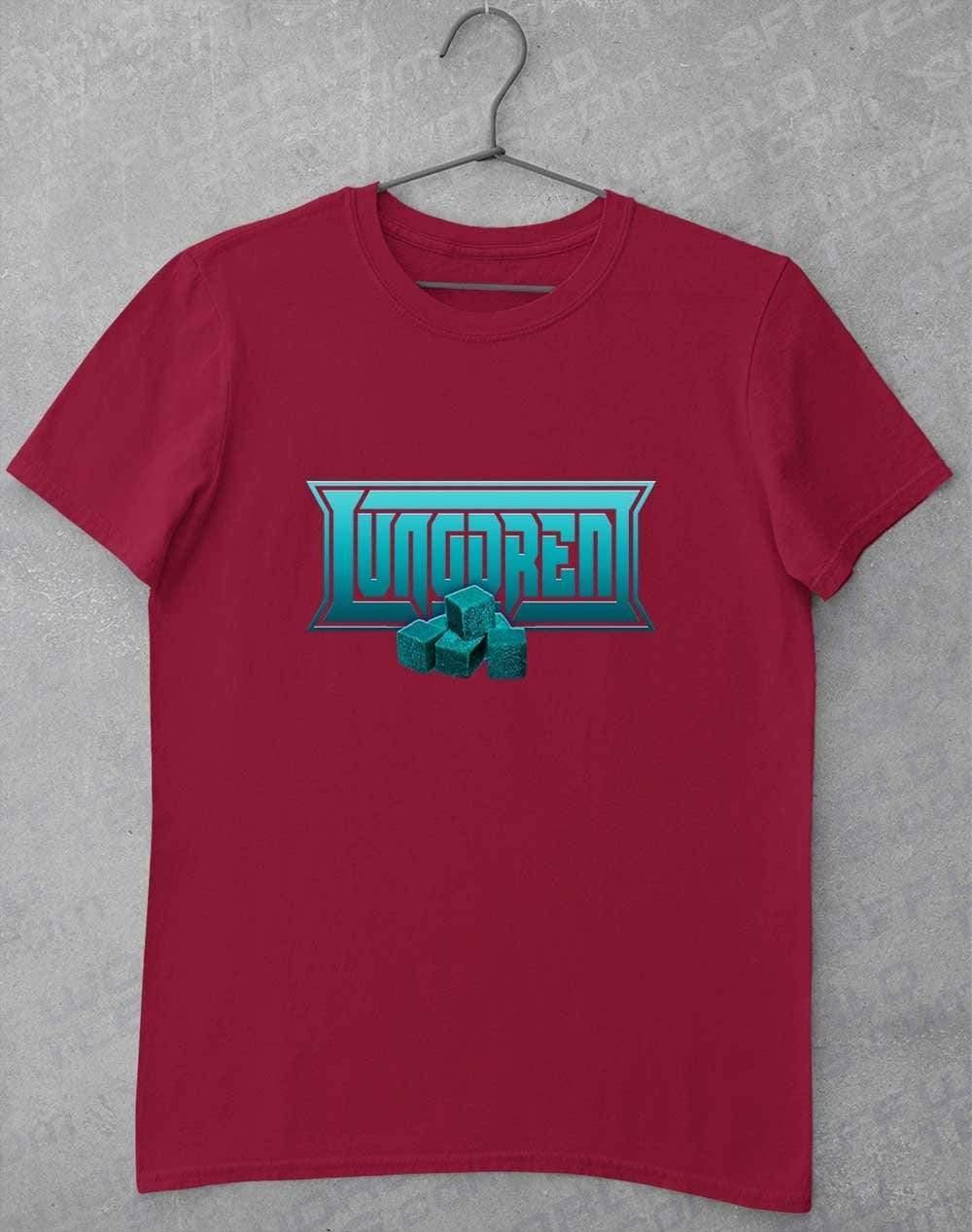 LUNGDREN Chunks Logo - T-Shirt S / Cardinal Red - Off World Tees