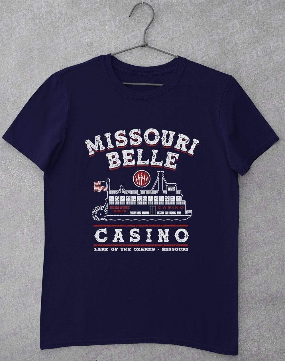 Missouri Belle Casino T-Shirt S / Navy - Off World Tees