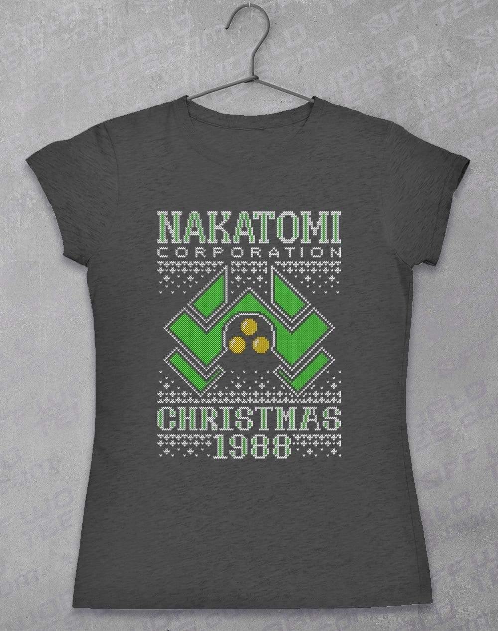 Nakatomi Christmas 1988 Knitted-Look Women's T-Shirt 8-10 / Dark Heather - Off World Tees
