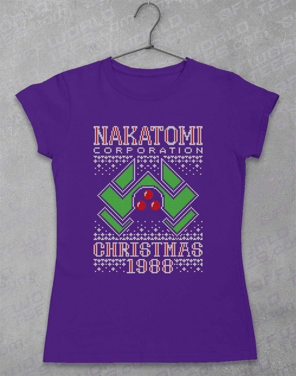 Nakatomi Christmas 1988 Knitted-Look Women's T-Shirt 8-10 / Lilac - Off World Tees
