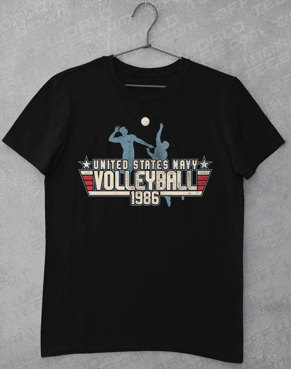 US Navy Volleyball 1986 T-Shirt S / Black - Off World Tees