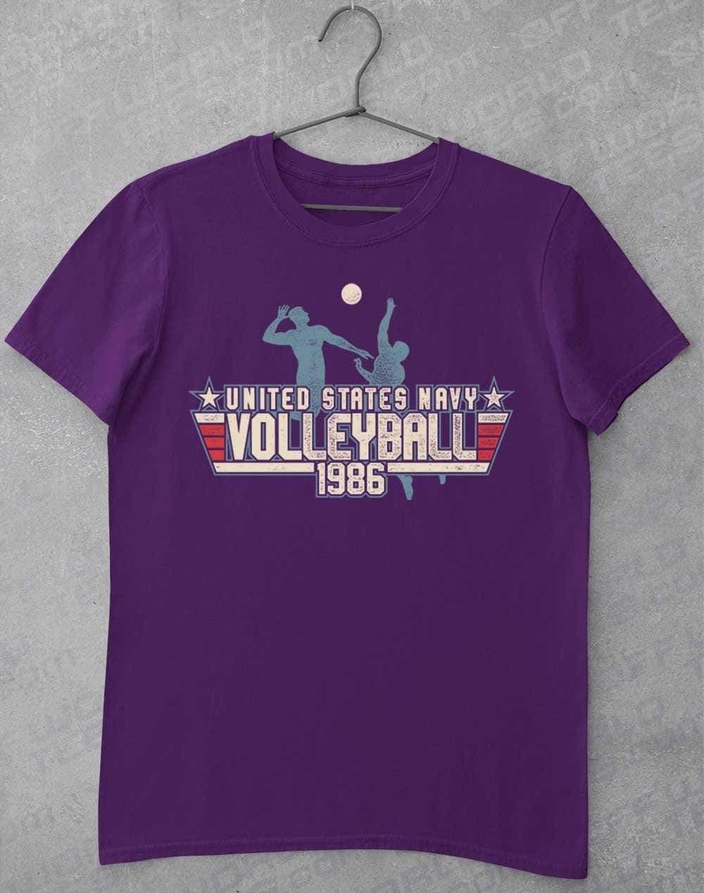 US Navy Volleyball 1986 T-Shirt S / Purple - Off World Tees