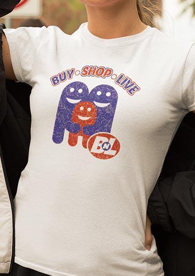 Buy Shop Live - Women's T-Shirt - Off World Tees