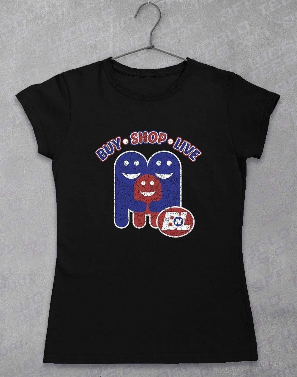 Buy Shop Live - Women's T-Shirt 8-10 / Black - Off World Tees