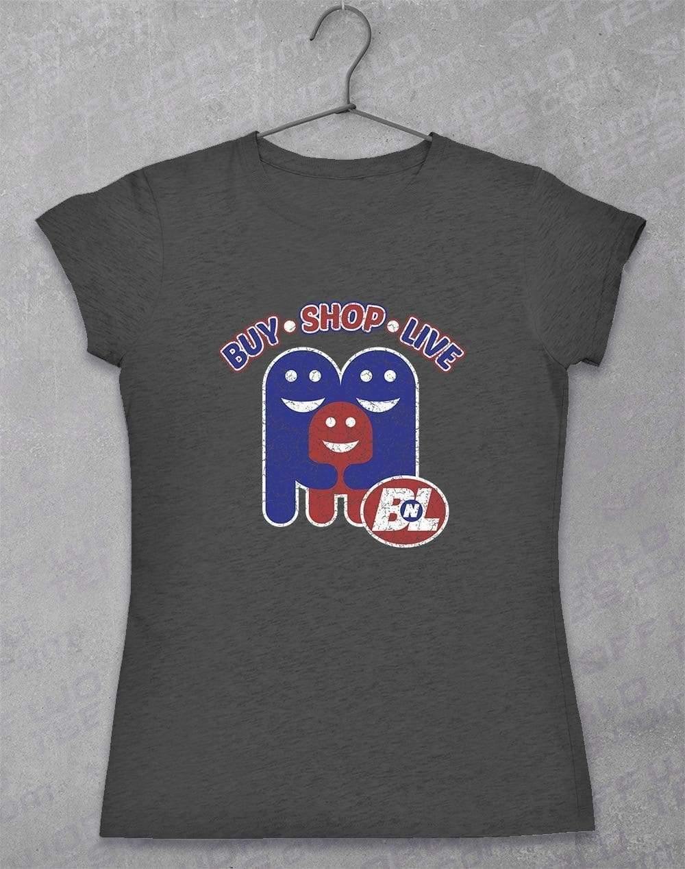 Buy Shop Live - Women's T-Shirt 8-10 / Dark Heather - Off World Tees