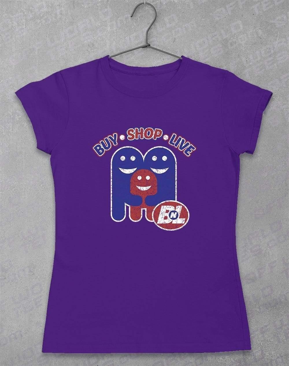 Buy Shop Live - Women's T-Shirt 8-10 / Lilac - Off World Tees