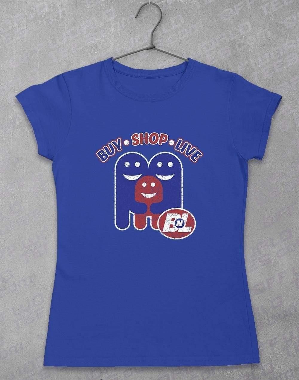 Buy Shop Live - Women's T-Shirt 8-10 / Royal - Off World Tees