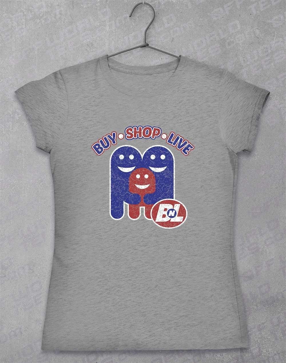 Buy Shop Live - Women's T-Shirt 8-10 / Sport Grey - Off World Tees