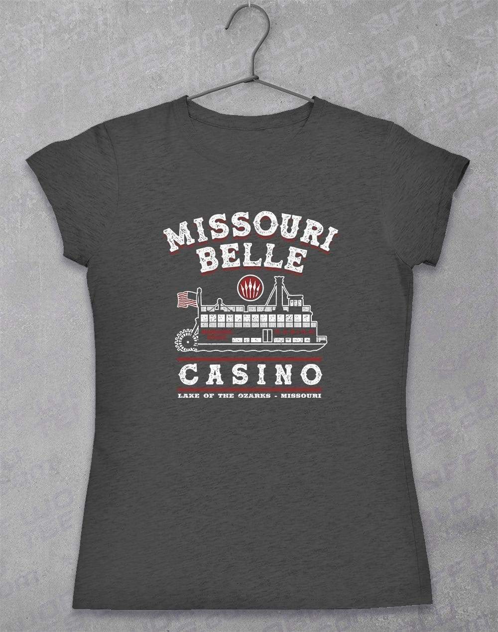 Missouri Belle Casino - Women's T-Shirt 8-10 / Dark Heather - Off World Tees
