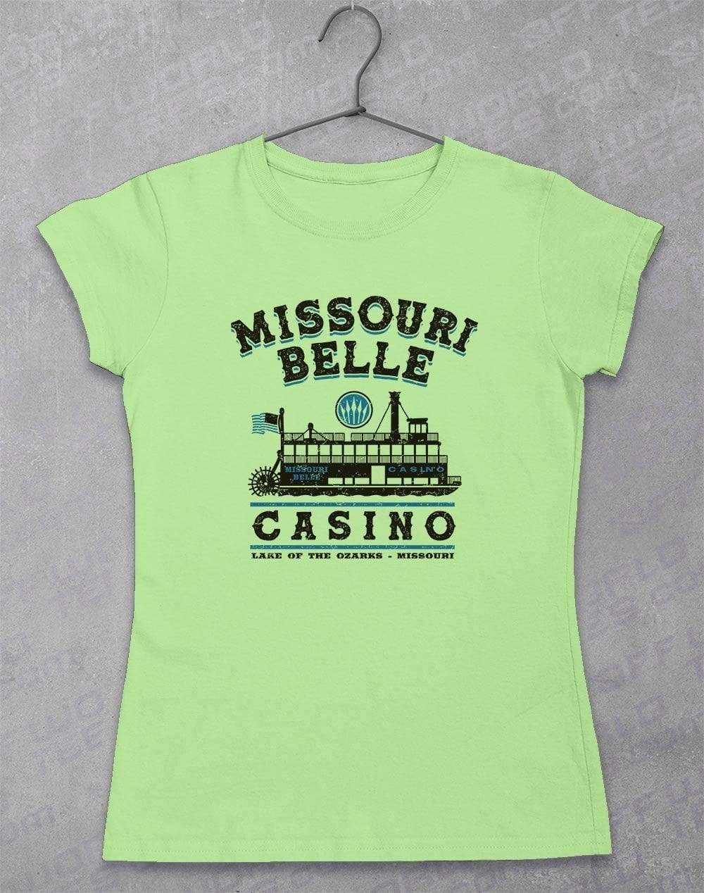 Missouri Belle Casino - Women's T-Shirt 8-10 / Mint Green - Off World Tees