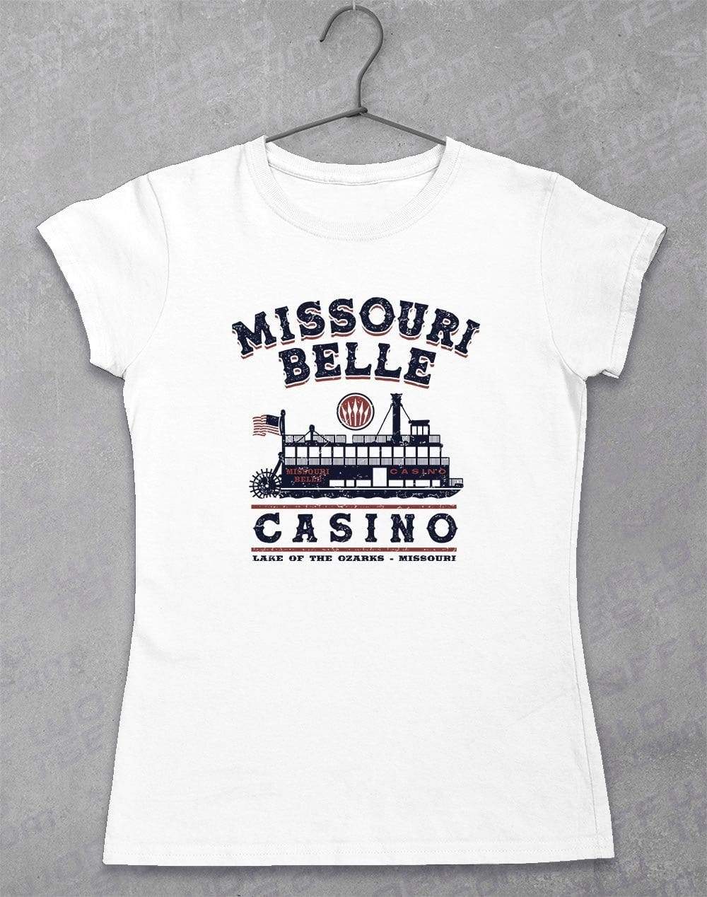Missouri Belle Casino - Women's T-Shirt 8-10 / White - Off World Tees