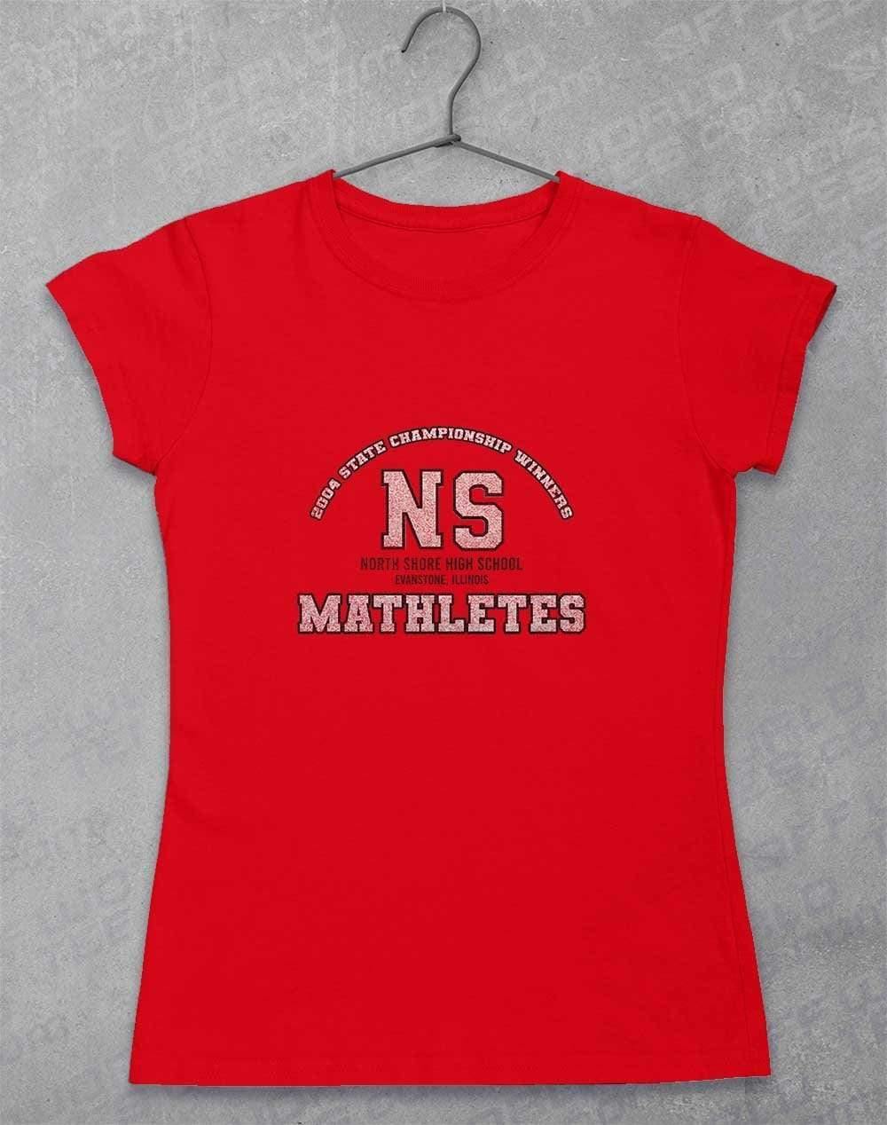 North Shore High School - Mathletes Womens T-Shirt 8-10 / Red - Off World Tees