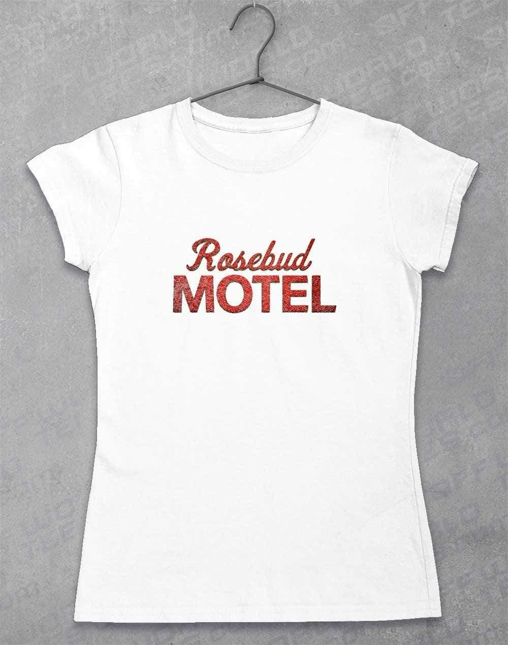 Rosebud Motel Womens T-Shirt 8-10 / White - Off World Tees