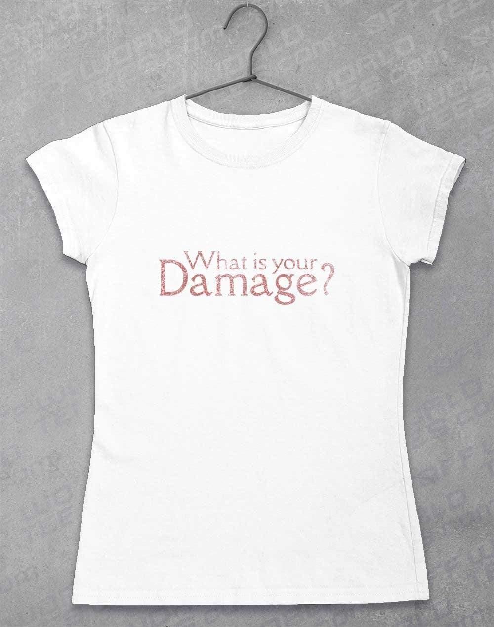 What is your Damage Womens T-Shirt 8-10 / White - Off World Tees