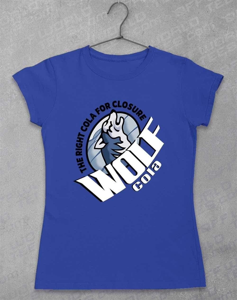 Wolf Cola Womens T-Shirt 8-10 / Royal - Off World Tees