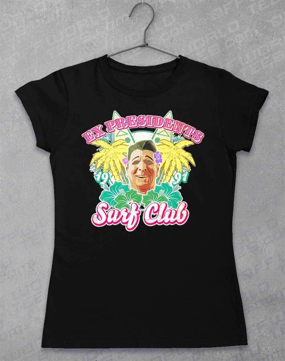 Ex Presidents Surf Club Womens T-Shirt 8-10 / Black - Off World Tees