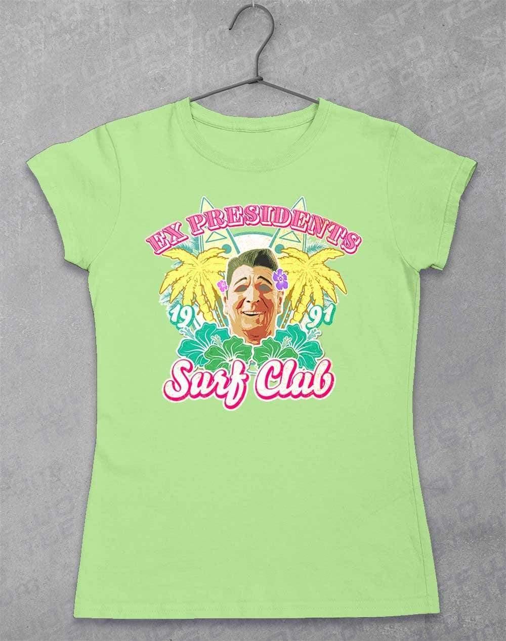 Ex Presidents Surf Club Womens T-Shirt 8-10 / Mint Green - Off World Tees