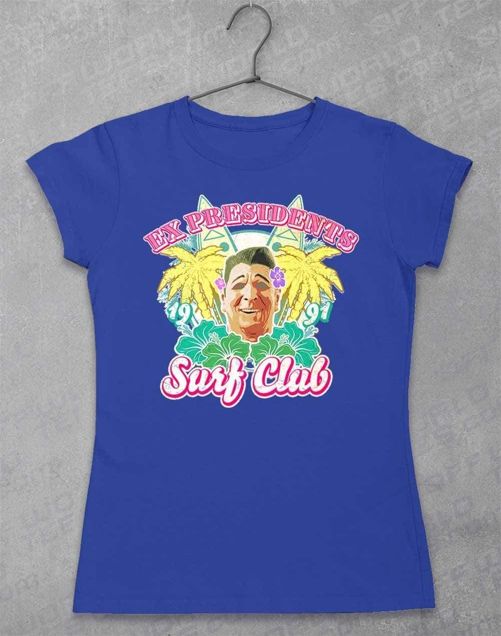 Ex Presidents Surf Club Womens T-Shirt 8-10 / Royal - Off World Tees