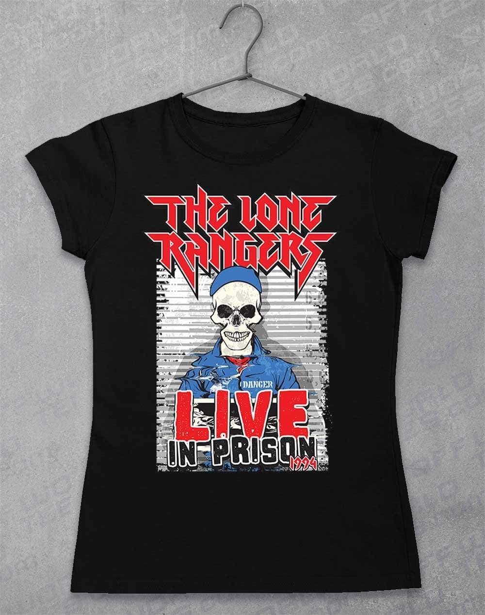 Lone Rangers Live in Prison 1994 Womens T-Shirt 8-10 / Black - Off World Tees