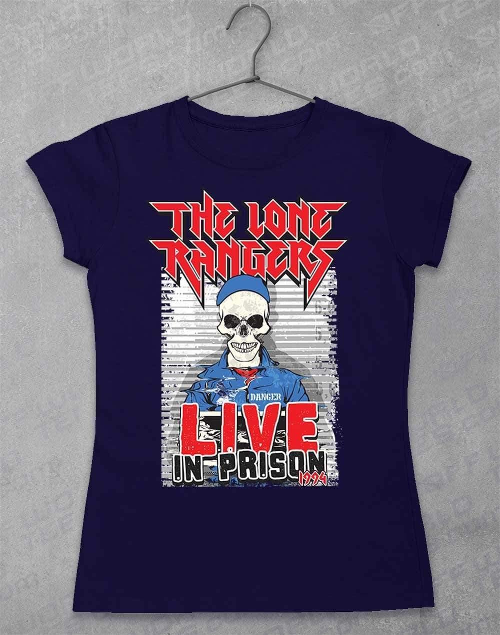 Lone Rangers Live in Prison 1994 Womens T-Shirt 8-10 / Navy - Off World Tees