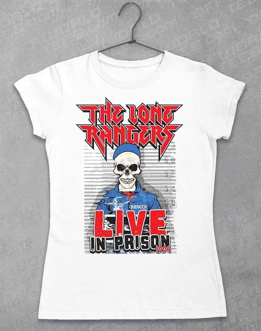 Lone Rangers Live in Prison 1994 Womens T-Shirt 8-10 / White - Off World Tees