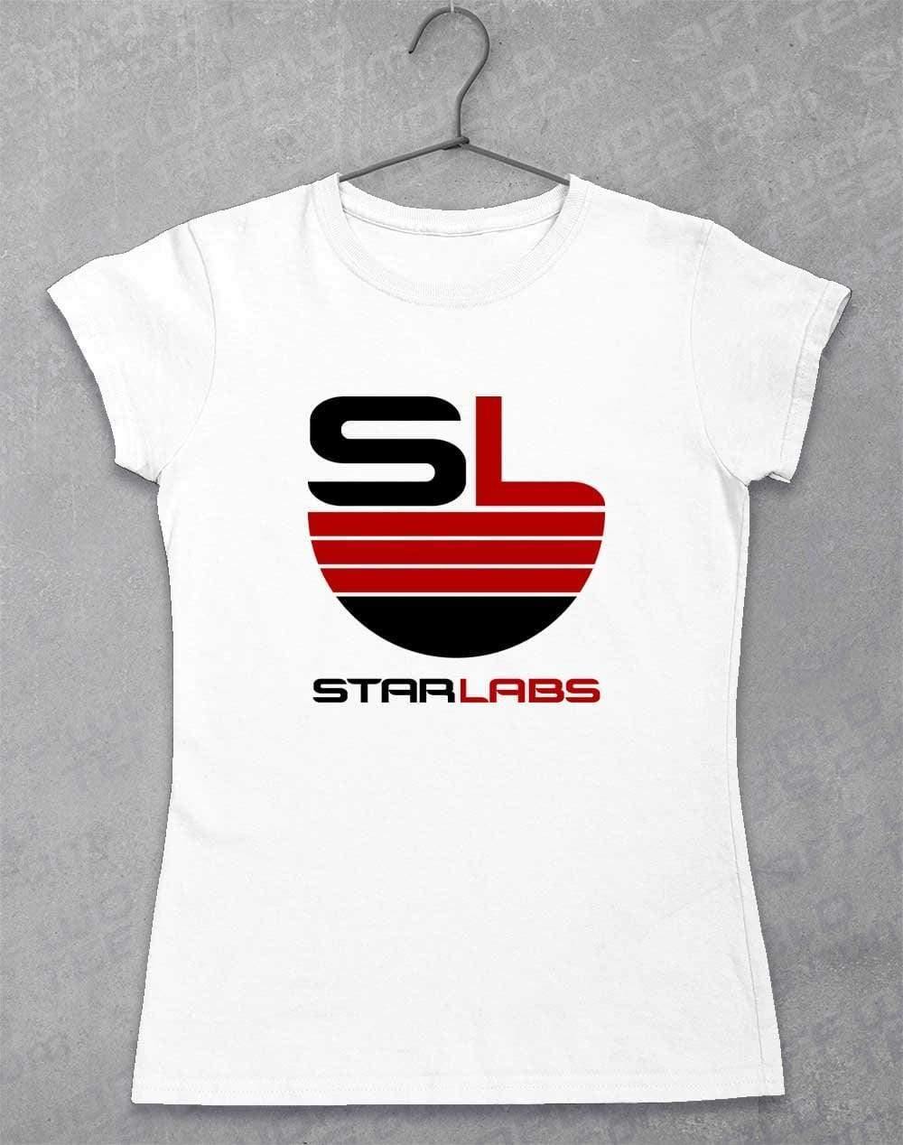 Star Labs Logo Womens T-Shirt 8-10 / White - Off World Tees